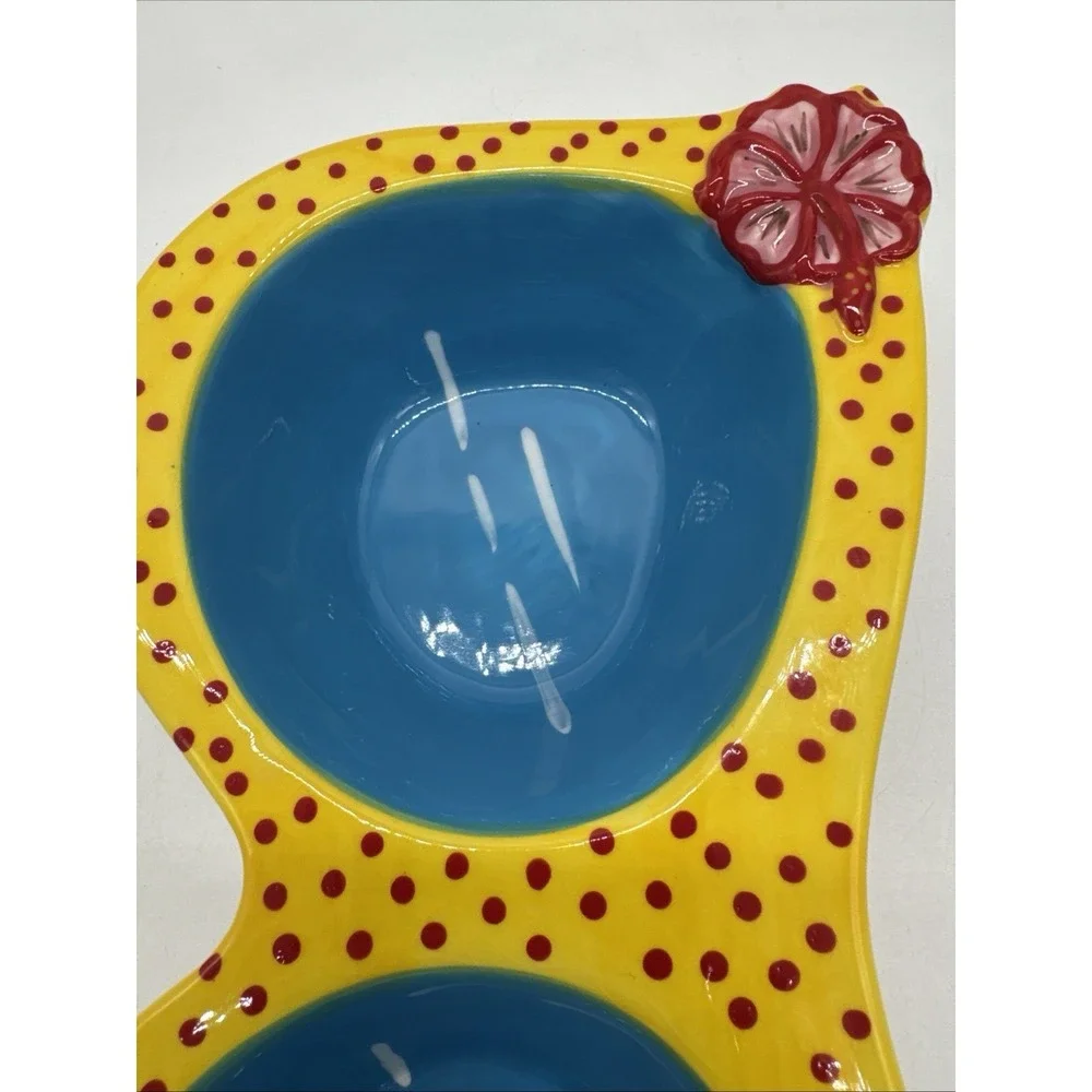 Pier 1 Imports Sunglass Shaped Relish/Condiment Dish - EUC